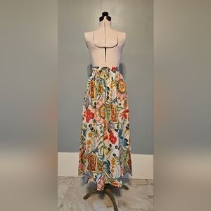 Floral Print Knotted Skirt - size Small